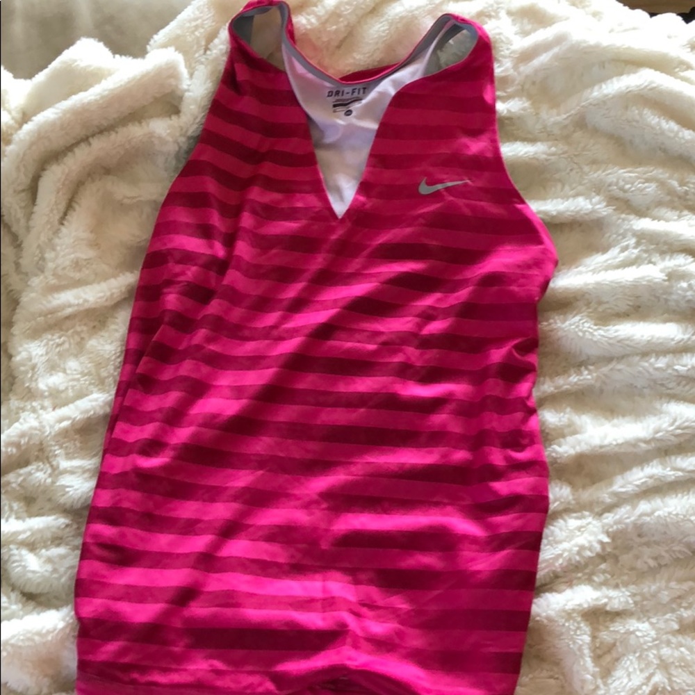 Nike dri fit  striped tank top size XL